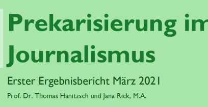 LMU-Studie „Prekarisierung im Journalismus“