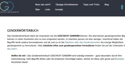 Linktipp „Geschickt gendern“