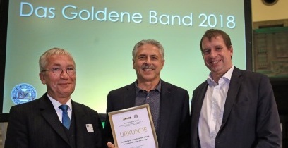 „Goldenes Band” des VdSBB für Harald Schmid