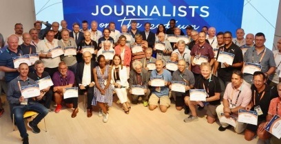 AIPS ehrt vielmalige WM-Berichterstatter*innen Hensel, Kullmann, Leissl, Raulf und Steffny