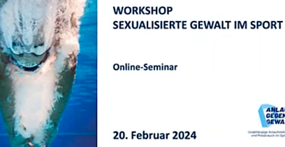 Webinar "Sexualisierte Gewalt im Sport" jetzt online verfügbar