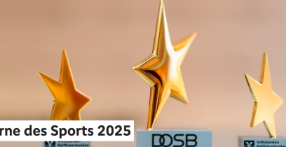 Bewerbungen für „Sterne des Sports“ 2025 herzlich willkommen