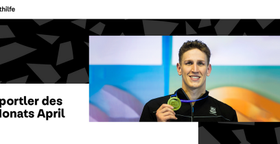 Geförderte Sporthilfe-Aktive wählen Schwimmer Lukas Märtens auf ersten Platz